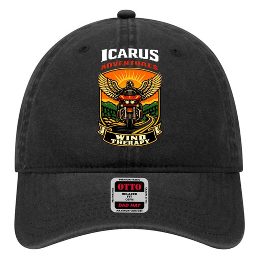 Icarus Adventures Wind Therapy Hat (Black)